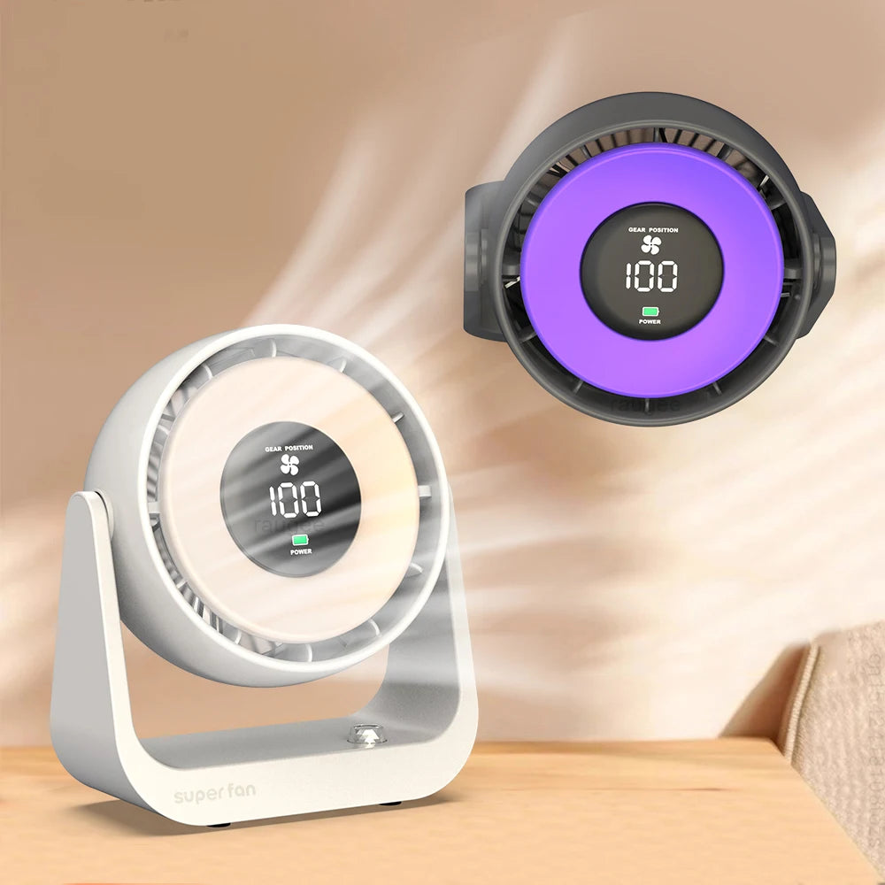 USB Rechargeable Wall Mount Fan